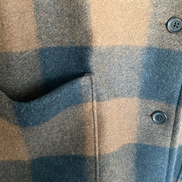 BANANA REPUBLIC PLAID POCKET JACKET CINNAMON SPICE PETITE XS. - Picture 6 of 6